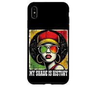 Black Queen Afro Woman My Shade Is History Melanin Pride Custodia per iPhone XS Max