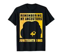 Black Queen Girl Juneteenth Storia afroamericana Donne Maglietta