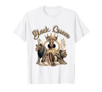 Black Queen Melanina afroamericana per le donne Storia nera Maglietta