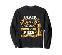 Black Queen The Most Powerful Piece in The Game Felpa