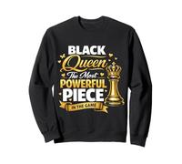 Black Queen The Most Powerful Piece in The Game Felpa