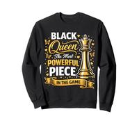 Black Queen The Most Powerful Piece in The Game Felpa