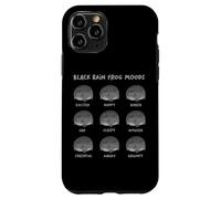 Black Rain Frog Moods, Grumpy Black Desert Rain Rana Custodia per iPhone 11 Pro