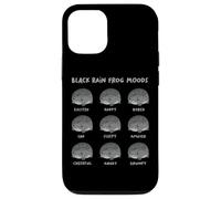 Black Rain Frog Moods, Grumpy Black Desert Rain Rana Custodia per iPhone 12/12 Pro
