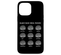 Black Rain Frog Moods, Grumpy Black Desert Rain Rana Custodia per iPhone 13 Pro Max