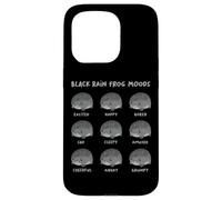 Black Rain Frog Moods, Grumpy Black Desert Rain Rana Custodia per iPhone 15 Pro