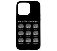 Black Rain Frog Moods, Grumpy Black Desert Rain Rana Custodia per iPhone 15 Pro Max