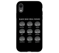 Black Rain Frog Moods, Grumpy Black Desert Rain Rana Custodia per iPhone XR