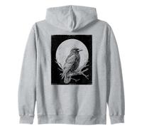 Black Raven - Gotico Crow Bird Felpa con Cappuccio
