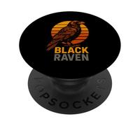 Black Raven Night Raven Dark Academia da donna PopSockets PopGrip Adesivo