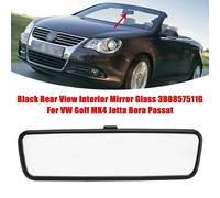 Black Rear View Interior Mirror Glass 3B0857511G Per VW Golf MK4 Jetta Passat T0
