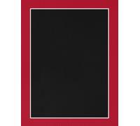 Black & Red Composition Paperback Notebook - Large (8.5” x 11” A4) College Ruled + Field: Sport Series | Subject Notebook for Students, Professionals, Athletes, and Fans
