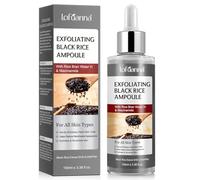 Black Rice Peeling Serum 100ml, Esfoliante Viso Delicato, Siero Esfoliante Riso Nero, Rimuove Cellule Morte e Punti Neri, Minimizza Pori, Niacinamide & Estratto di Riso Nero, Pelle Luminosa e Liscia