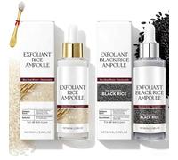 Black Rice Serum & White Serum Duo,scrub esfoliante viso e corpo,idratazione profonda e cura,per la cura quotidiana della pelle.