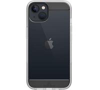 Black Rock - Custodia Air robusta, adatta per Apple iPhone 14 I, trasparente, sottile (nero)