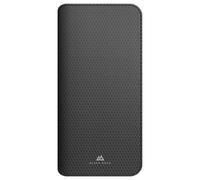 Black Rock Custodia per Apple iPhone 16e, con scomparto per carte di credito, superficie strutturata, in microfibra, protezione completa, colore: nero