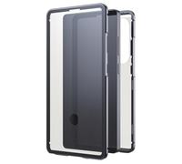 Black Rock Custodia per Samsung Galaxy S25 Ultra (telaio in alluminio, protezione completa a 360°, compatibile con ricarica wireless, protezione di telefono e display, sottile, antigraffio, colore