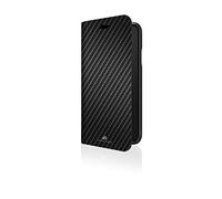 Black Rock - Custodia protettiva "Flex Carbon" per Apple iPhone Xs, design sottile, in microfibra, plastica, poliuretano (PU), protezione ideale, protezione a 180° o 360°, colore: Nero