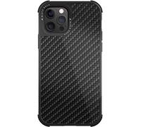 Custodia Protettiva " Robusto Real Carbonio " per IPHONE 12/12 Pro, Nero