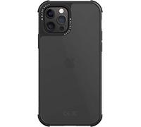 Black Rock - Custodia robusta trasparente adatta per Apple iPhone 12/12 Pro I Custodia trasparente (nero)