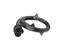 Black Rose Flower Rings Women Opening Adjustable Tail Ring Engagement Jewelry Finger Rings Nice processing