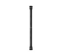 (Black) Rustproof Expandable Bath Rod Convenient For Temporary Living Space Protects Wall From Damage White