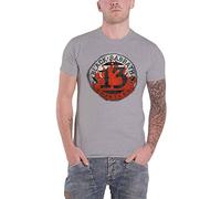 Black Sabbath - 13 Flame Circle, T-Shirt da Uomo, Grigio (Grau), M