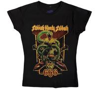 Black Sabbath Bloody Sabbath 666 Black S Donna Maglietta