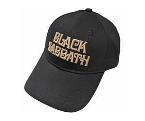 Black Sabbath Cappello Logo Ricamato Baseball Licenza Ufficiale RockOff BSCAP04B