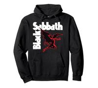 Black Sabbath Classic Rock Devil Angel Band Anni '70 Felpa con Cappuccio, Unisex per Adulti, Nero, L