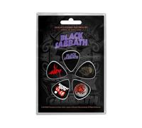 Black Sabbath Confezione di plettri, spessore 1 mm, logo viola, licenza ufficiale, prodotto in Inghilterra, nylon, calibro pesante, chitarra