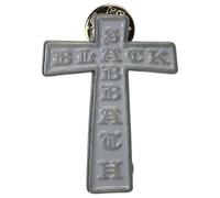 Black Sabbath Cross Band Logo Pin Badge Size One Size
