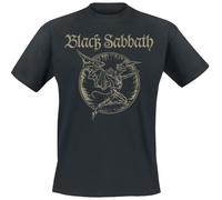 Black Sabbath Demon Fire Circle Uomo T-Shirt Nero XXL 100% Cotone Regular