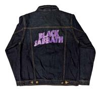 Black Sabbath Denim Giacca Classic Wavy Band Logo Nuovo Ufficiale Unisex Blu Size S
