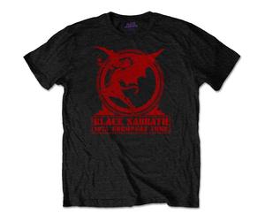 Black Sabbath Europe 1975 ufficiale Uomo maglietta unisex