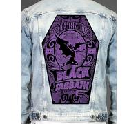 Black Sabbath - Patch posteriore stampata a forma di bara