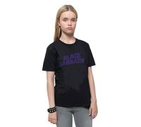 Black Sabbath - Rock Off officially licensed products Black Sabbath Kids T Shirt Wavy Logo Nuovo Ufficiale Nero Ages 1-12Yrs Size Medium (7/8 Yrs)