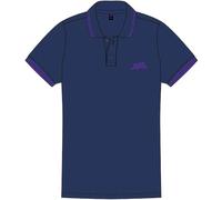 Black Sabbath - Rock Off Black Sabbath Polo Shirt Wavy Band Logo Nuovo Ufficiale Unisex Navy Blu Size M