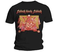Black Sabbath 'Sabbath Bloody Sabbath' (Black) T-Shirt - NUOVO E UFFICIALE