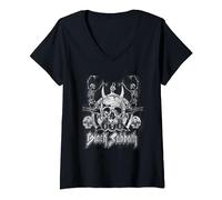 Black Sabbath - Scheletri di danza vintage ufficiali Maglietta con Collo a V