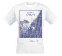 Black Sabbath Self Titled Tracklist Uomo T-Shirt Bianco 100% Cotone Regular