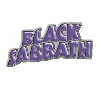 Black Sabbath Spilla in metallo Purple Logo Ufficiale