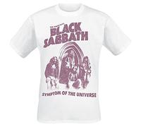 Black Sabbath Symptom of The Universe Uomo T-Shirt Bianco M 100% Cotone Regular