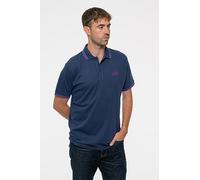 Black Sabbath - Rock Off Black Sabbath Polo Shirt Wavy Band Logo Nuovo Ufficiale Unisex Navy Blu Size L