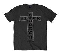 Black Sabbath T-Shirt Nera a Logo Carbone da Uomo con Licenza Ufficiale per Uomo Taglie S-XXL
