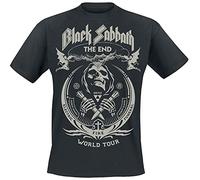Black Sabbath The End Grim Reaper Uomo T-Shirt Nero M 100% Cotone Regular