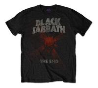 ROCKOFF Black Sabbath Men's Tee: The End Mushroom Cloud T-Shirt, Nero, S Uomo