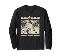 Black Sabbath Ufficiale Vintage Negativo Maglia a Manica