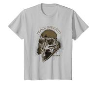 Black Sabbath US Tour 78 - Maglietta con Maschera Maglietta, Bambini, Argento, 6 Anni