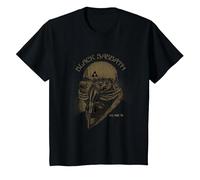 Black Sabbath US Tour 78 - Maglietta con Maschera Maglietta, Bambini, Nero, 6 Anni